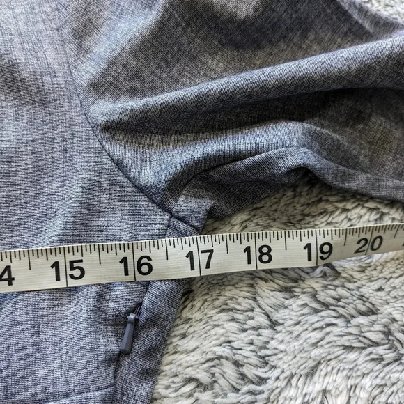 Betabrand Grey Blue Dress Ponte Knit Executive Sheath Dress Small - Picture 6 of 7